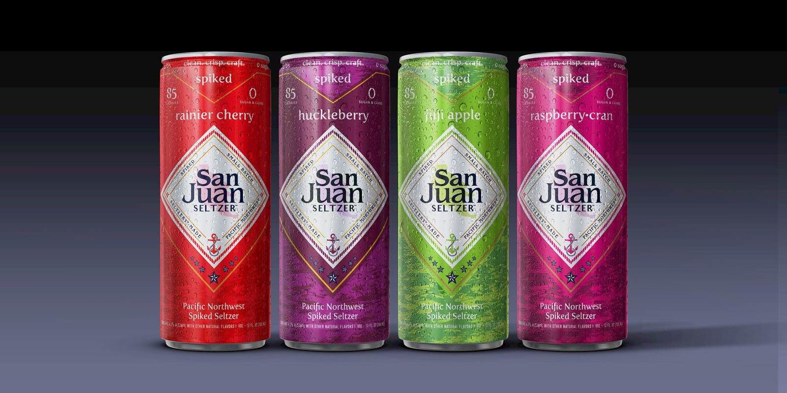San Juan Seltzer core line cans