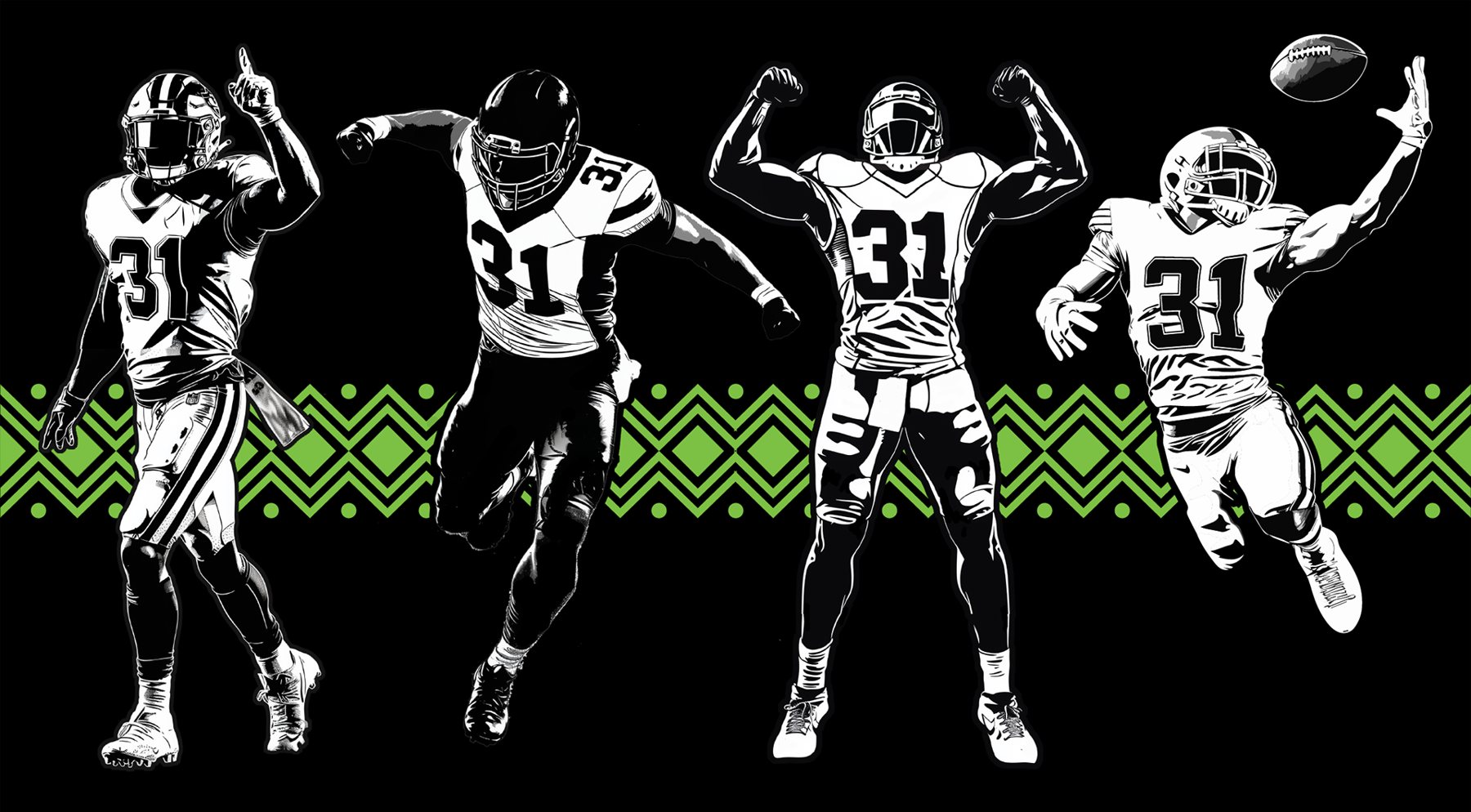 Kam Chancellor illustrations